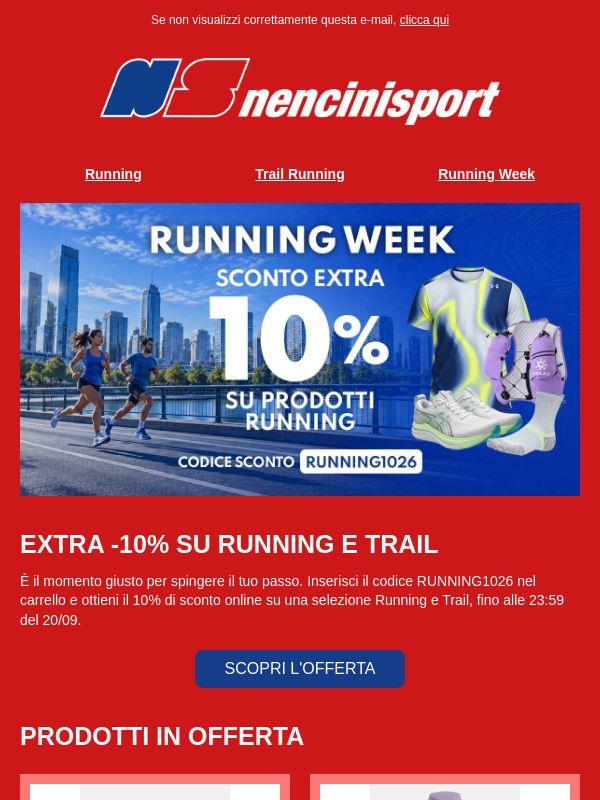 Running Week: extra -10% online