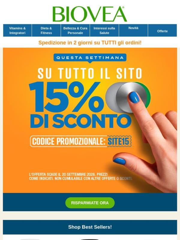 🌿La Tua Offerta Esclusiva del 15% di Sconto è Qui!