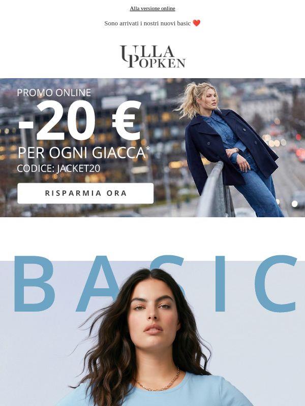 20 € di sconto per ogni giacca! 😍