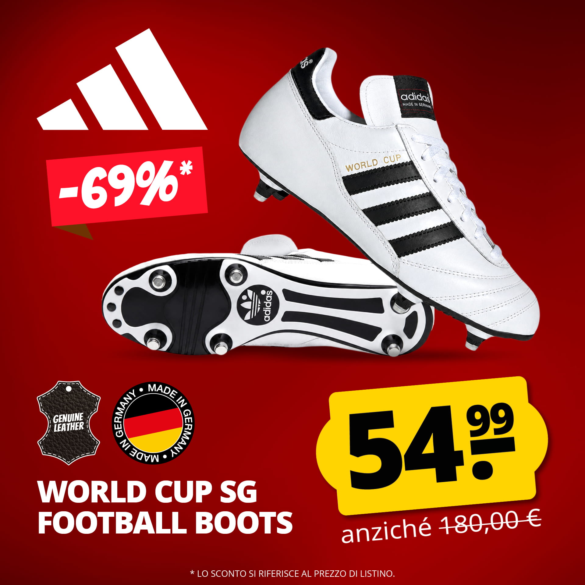 adidas world cup sg prodotto in germania scarpe da calcio