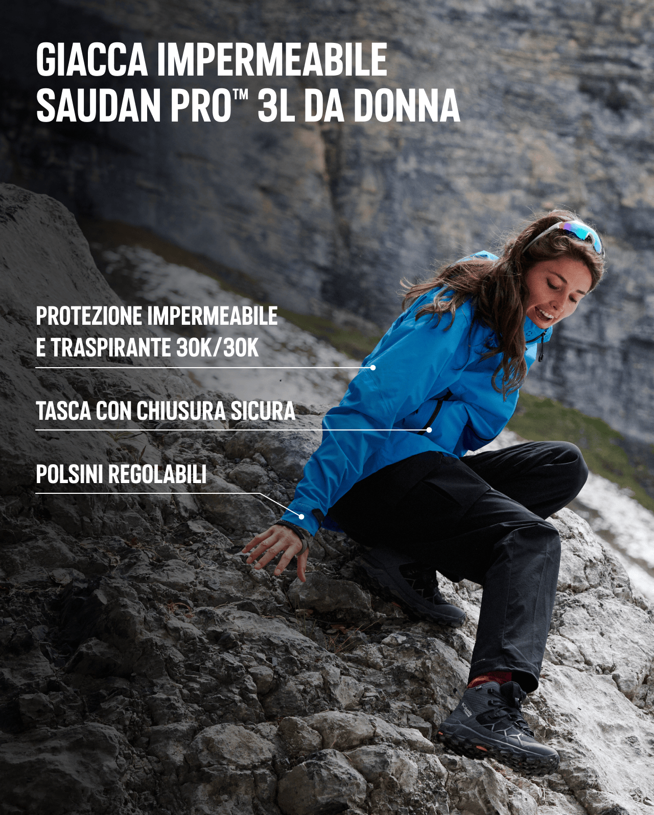 Giacca impermeabile Saudan Pro™ 3L da donna