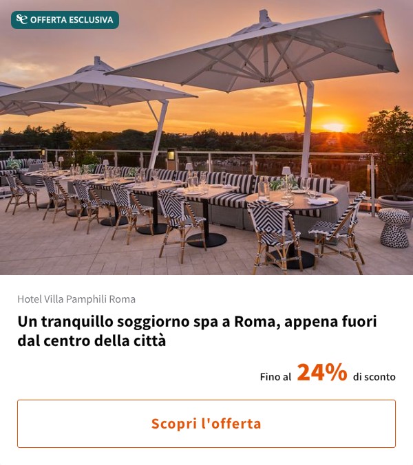 Un tranquillo soggiorno spa a Roma, appena fuori dal centro della città