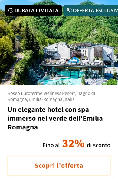 Un elegante hotel con spa immerso nel verde dell'Emilia Romagna