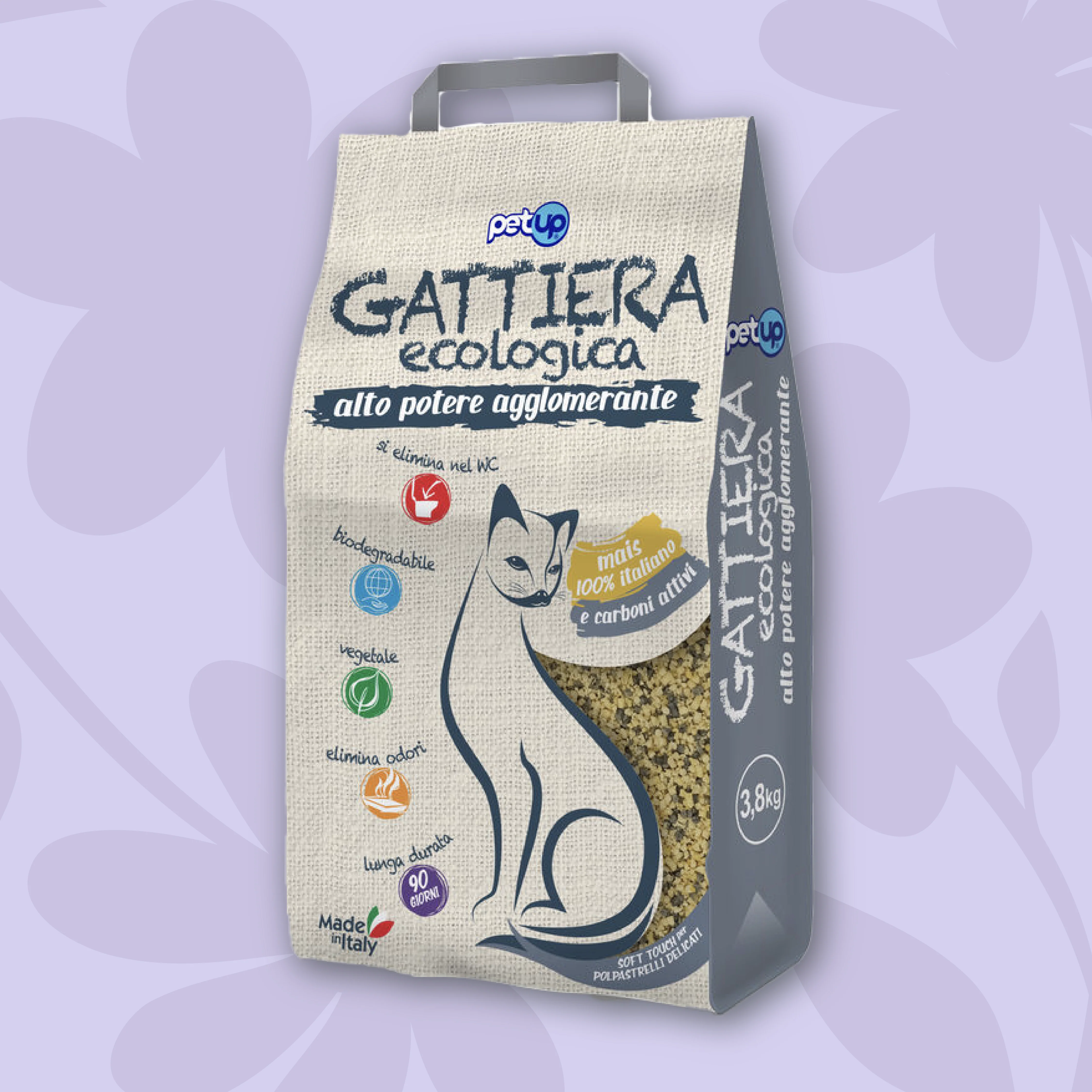 Image of Petup Gattiera Eco Mais e Carbone attivo 3,8 kg