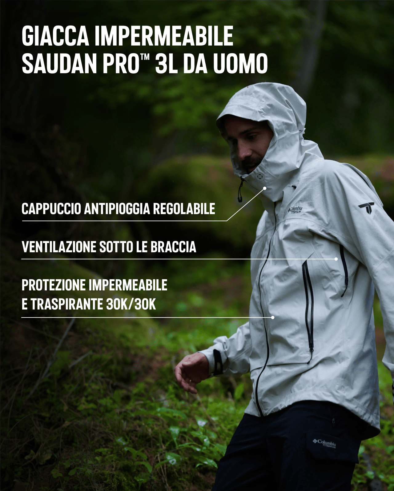 Giacca impermeabile Saudan Pro™ 3L da uomo