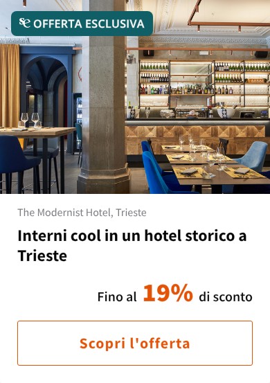 Interni cool in un hotel storico a Trieste