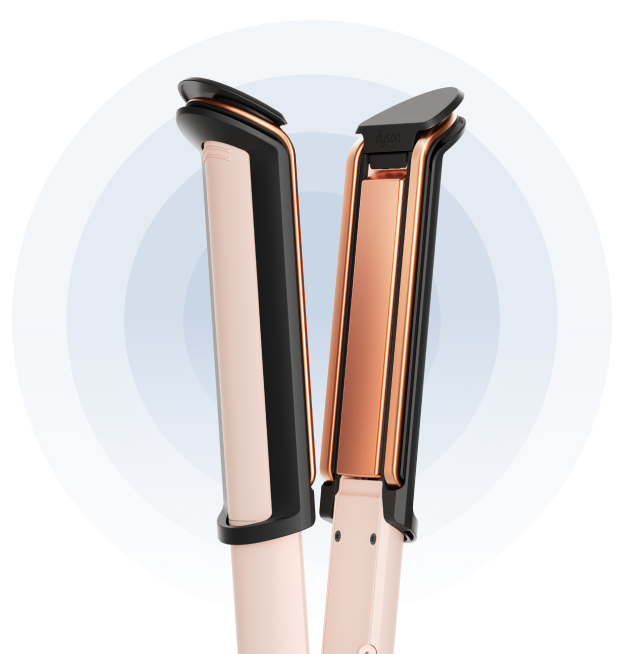 Condotti di gestione del calore sulla piastra per capelli Dyson Corrale CoolShine.