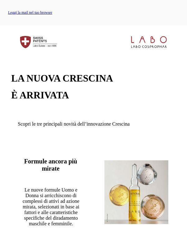🔬 Ecco la nuova Crescina