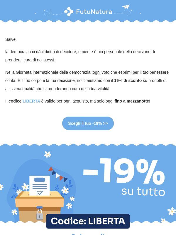 Vota per il tuo benessere 📩