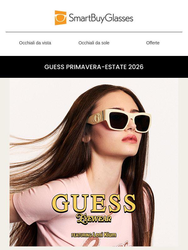 Gli occhiali Guess sono arrivati
