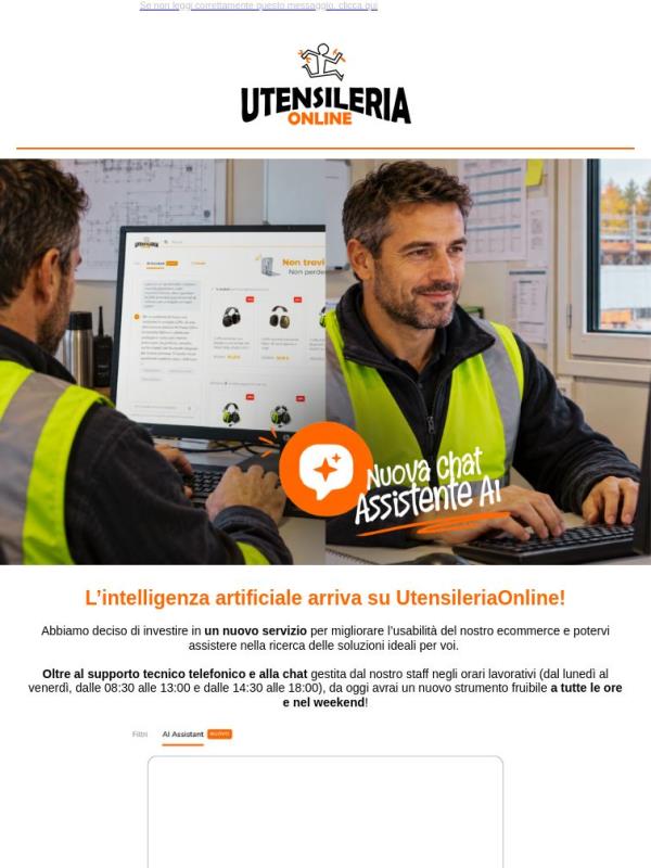 L’intelligenza artificiale arriva su UtensileriaOnline!