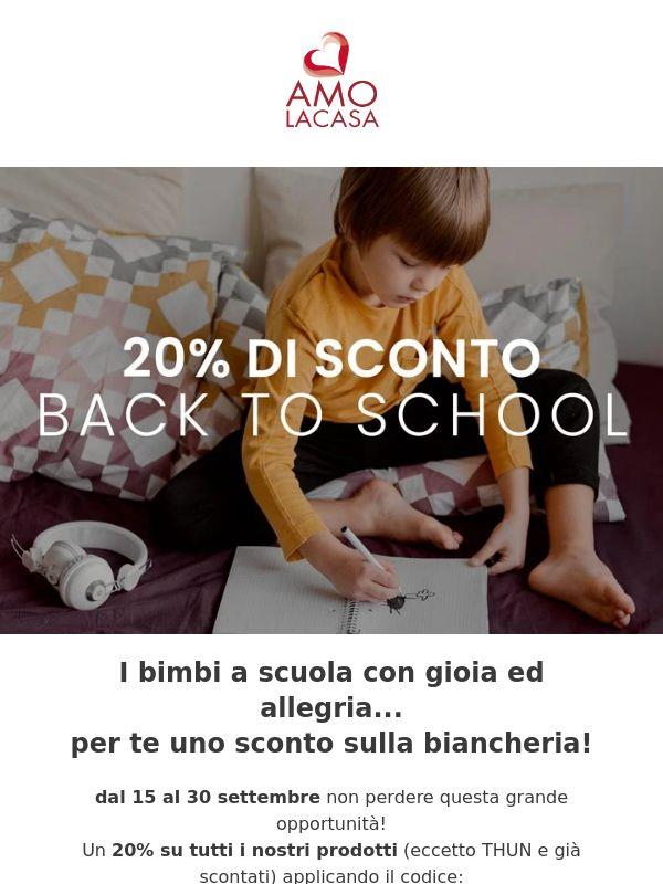 🏫 -20% Back To School