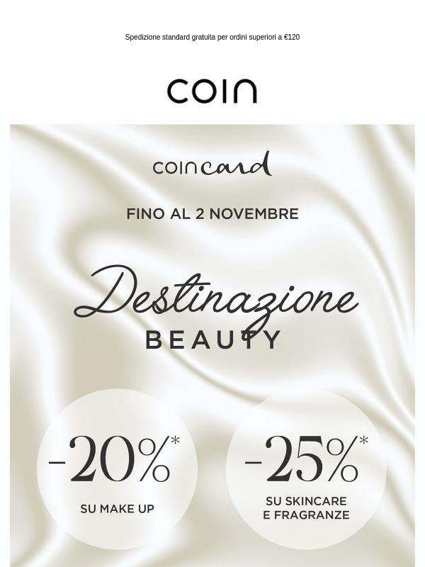 Beauty: fino al -25% con Coincard