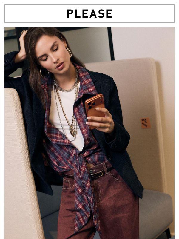 CHECK MEETS DENIM