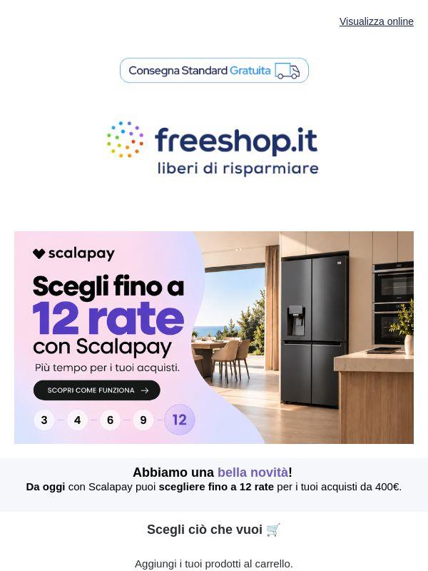 Novità Scalapay: ora scegli fino a 12 rate ♥️
