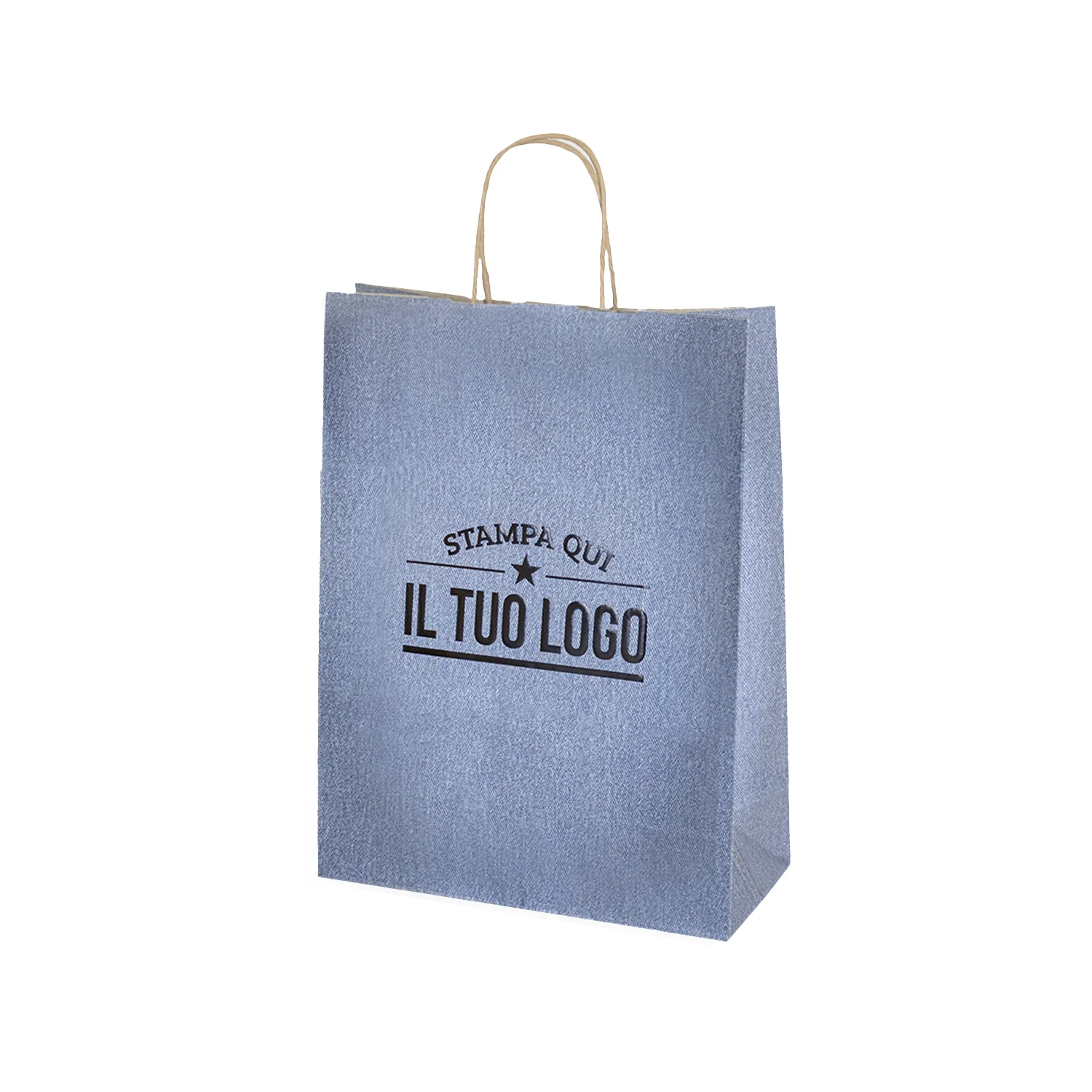 Image of Shopper Carta Jeans Personalizzabile a Caldo