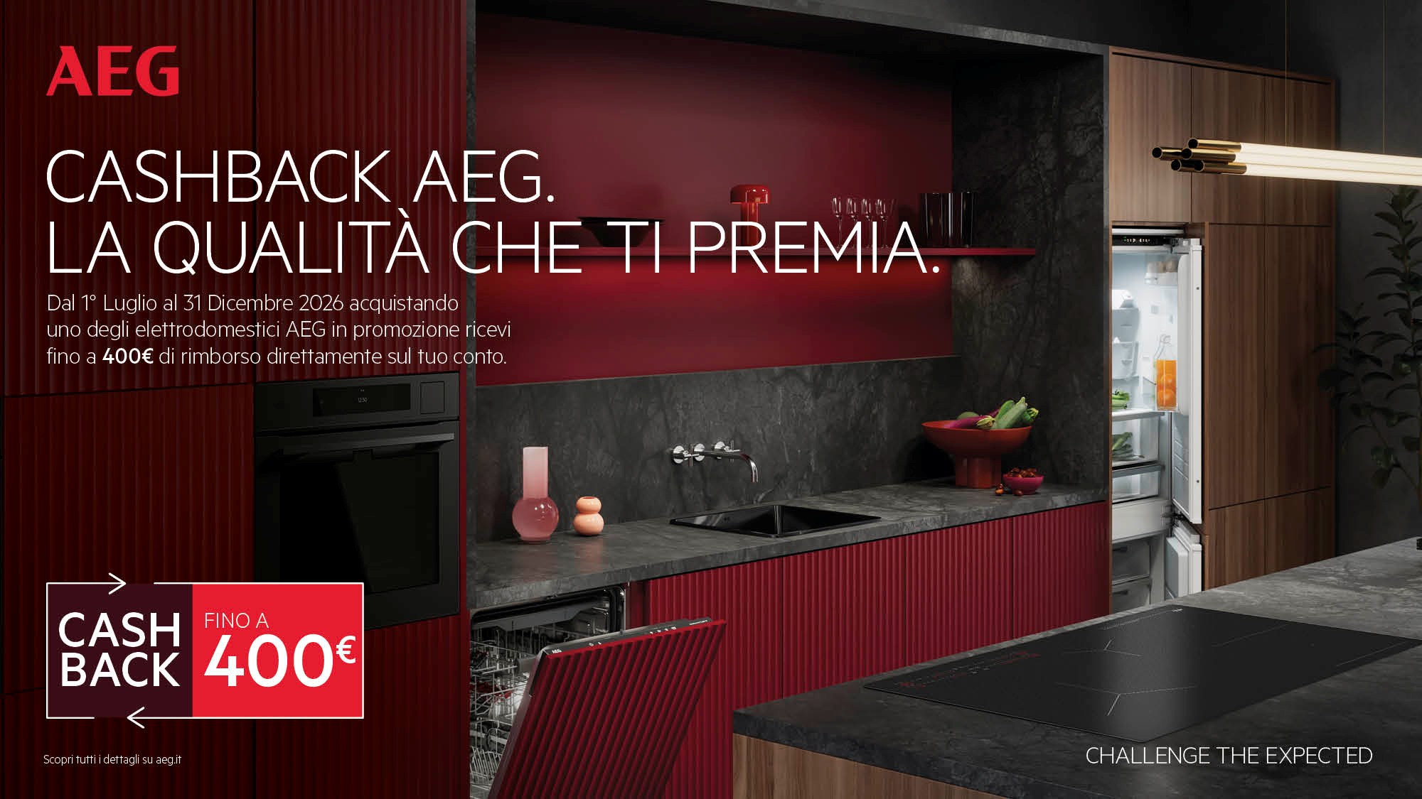 Cashback AEG. La qualità che ti premia.