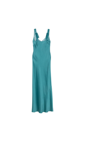 Lace detail long dress