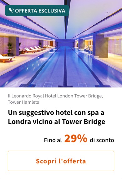 Un suggestivo hotel con spa a Londra vicino al Tower Bridge