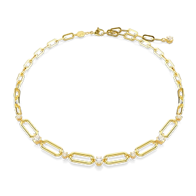 Collana Constella, Bianca, Finitura oro 18K