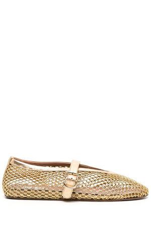Fishnet ballet flats