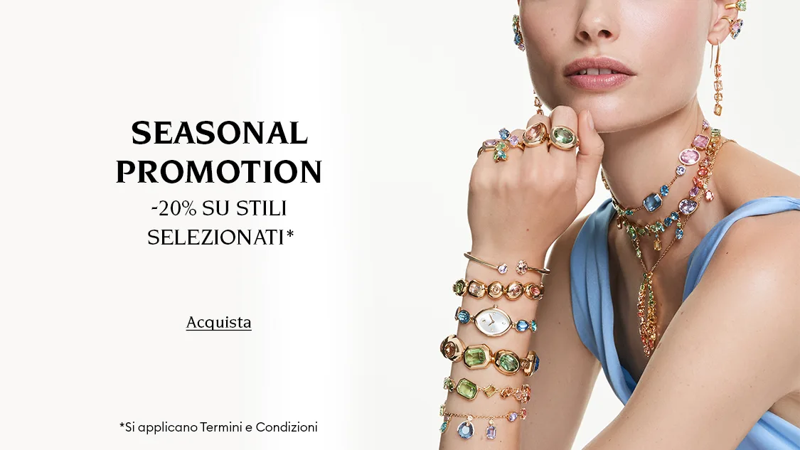 Modella con gioielli Swarovski