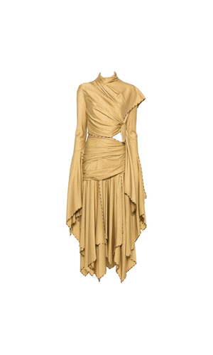 Valiant printed silk midi dress