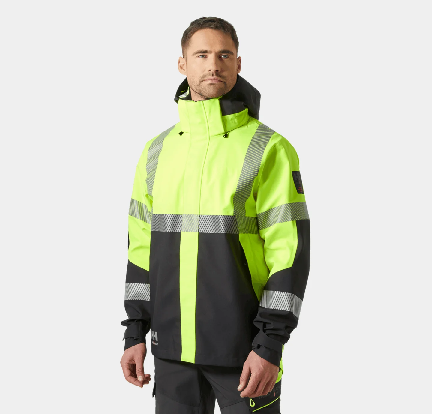 ICU Hi Vis 3 Layer Waterproof Shell Jacket 