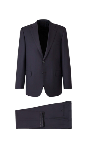 Wool single-breasted suit