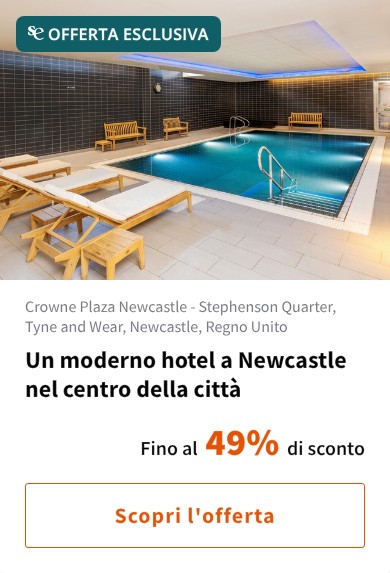Un moderno hotel a Newcastle nel centro della città