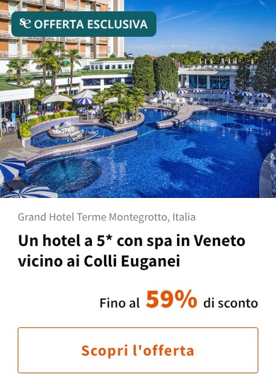 Un hotel a 5* con spa in Veneto vicino ai Colli Euganei