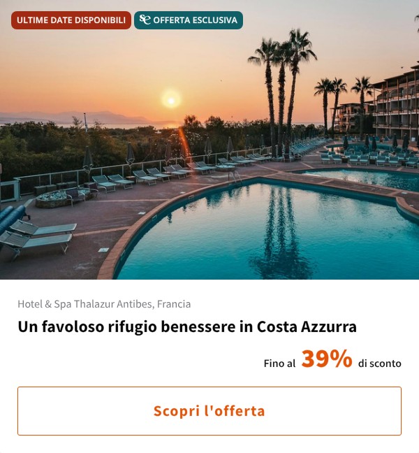 Un favoloso rifugio benessere in Costa Azzurra