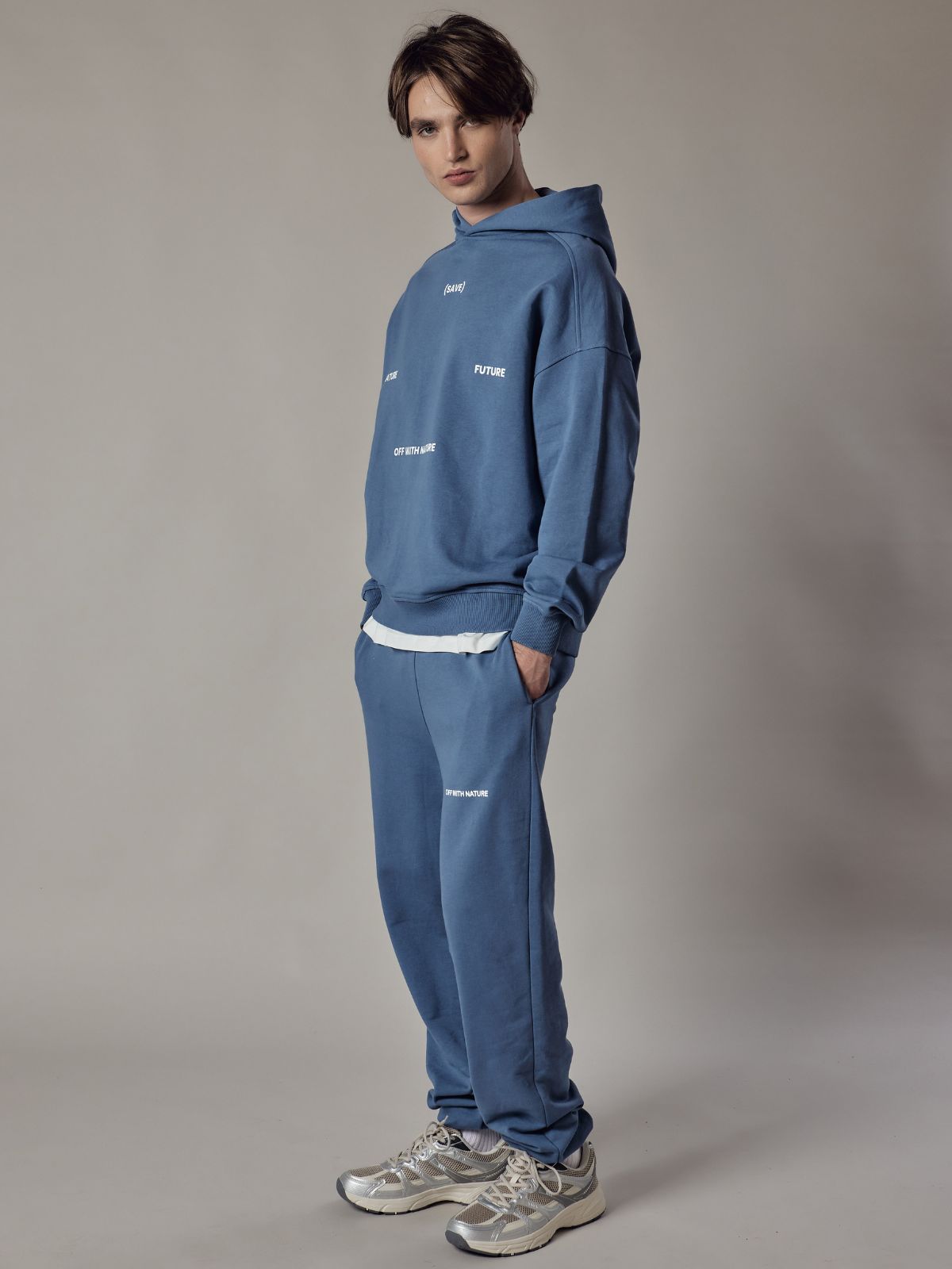 Joggers Loose Fit Unisex Dusty Blue