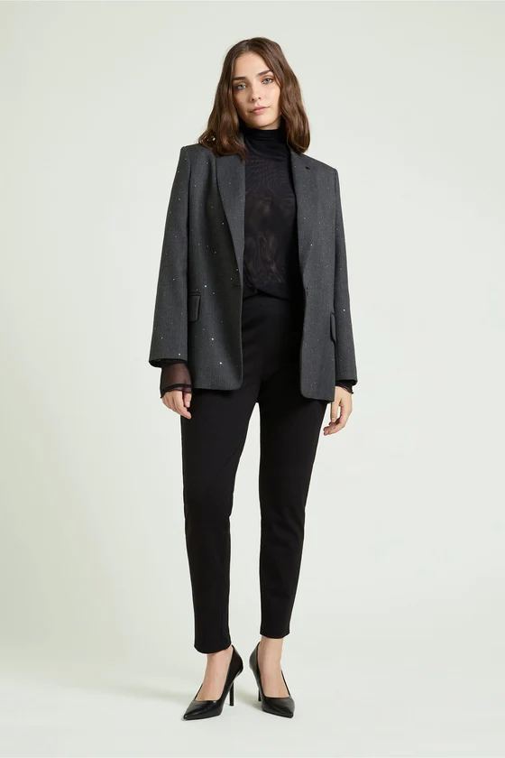 PANTALONI PULL-ON SKINNY IN PUNTO MILANO