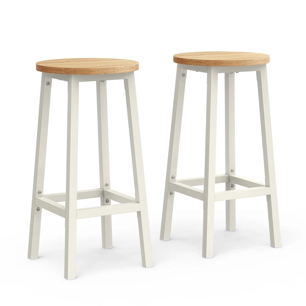 Image of Sgabelli da Bar Robusto Telaio in Acciaio Facile da Montare
