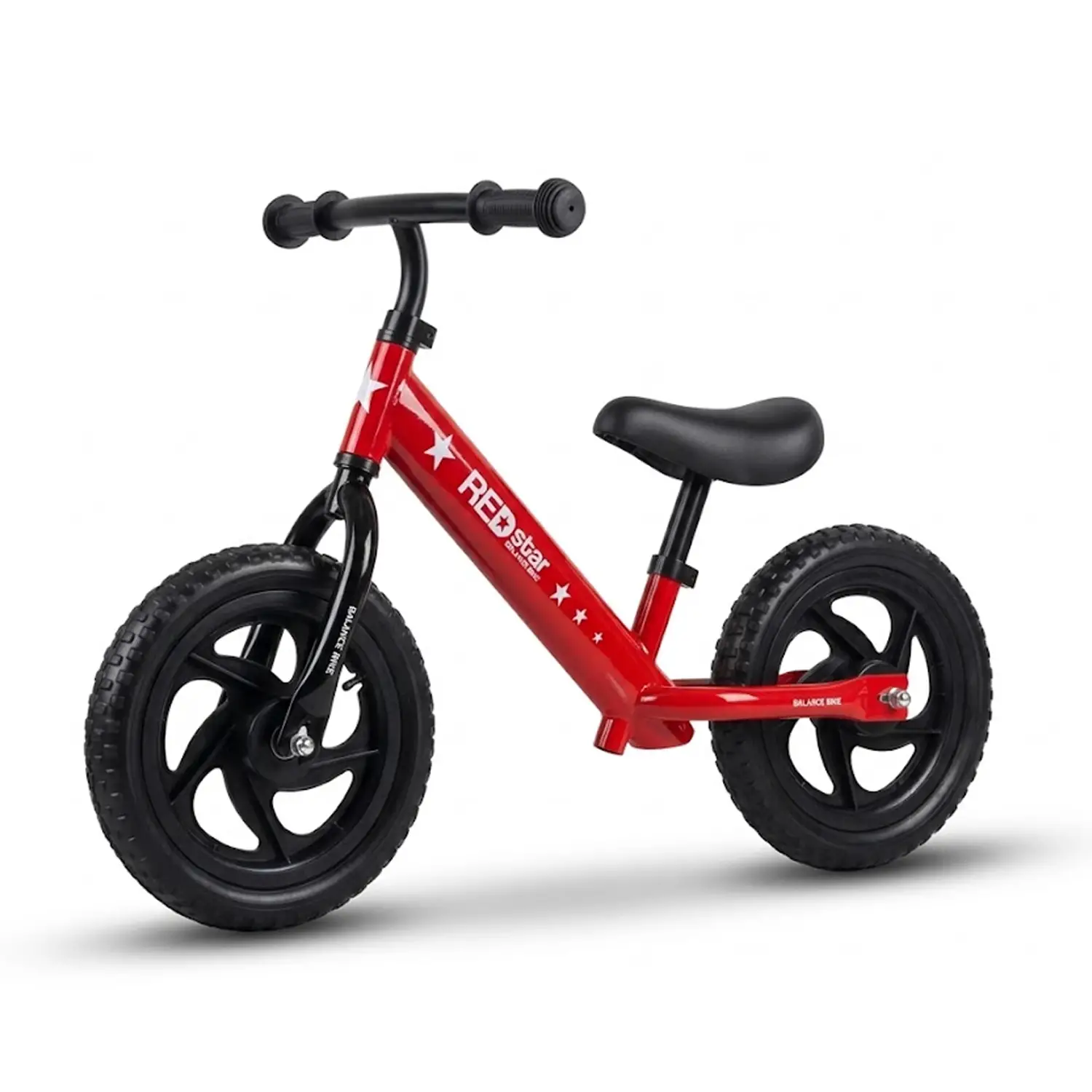 Bicicletta Senza Pedali Red Star: Balance Bike Acciaio con Sella e Manubrio Regolabili, Ruote 28 cm