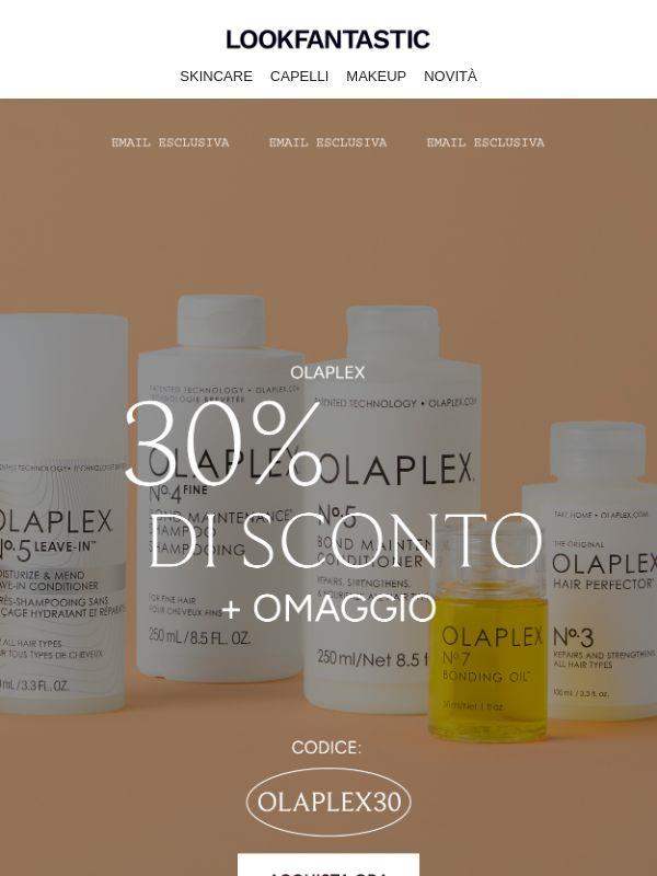 30% di sconto + omaggio | OLAPLEX