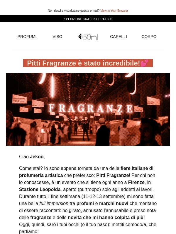Jekoo, vuoi sapere come è andata Pitti Fragranze 2026?💕