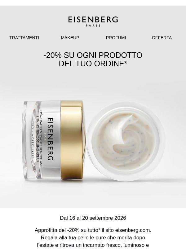 Il tuo vantaggio esclusivo per il rientro: -20%