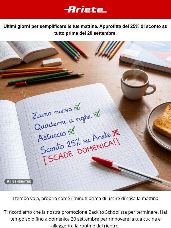Ultima chiamata Back to School: la promo scade il 20 Settembre