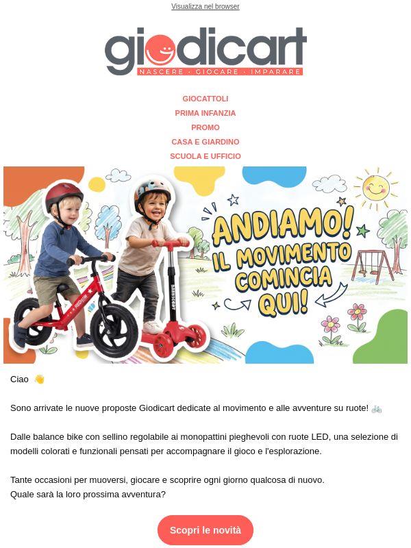 Balance bike e monopattini: scopri i nuovi arrivi!