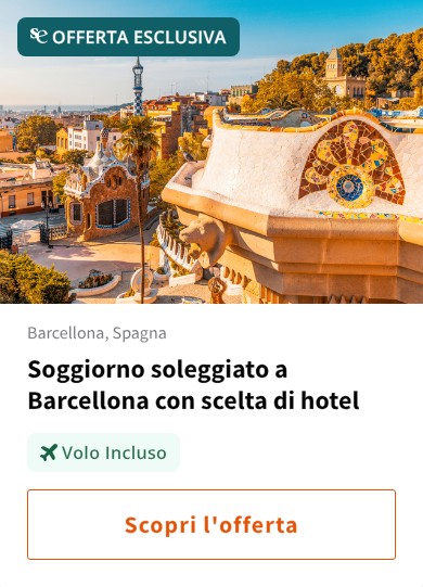 Soggiorno soleggiato a Barcellona con scelta di hotel