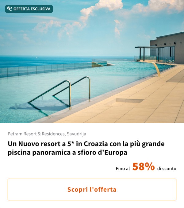 Un Nuovo resort a 5* in Croazia con la più grande piscina panoramica a sfioro d'Europa