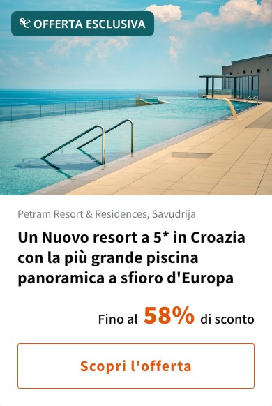 Un Nuovo resort a 5* in Croazia con la più grande piscina panoramica a sfioro d'Europa