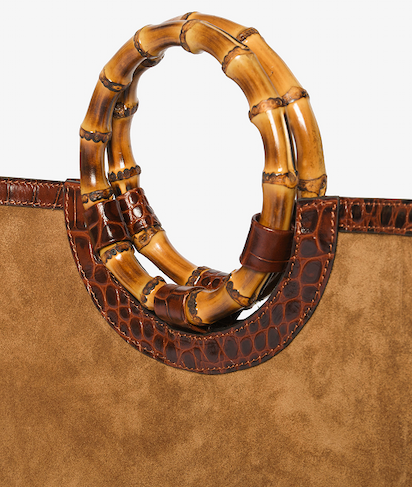 Borsa a mano Bamboo Large Deluxe Tabacco