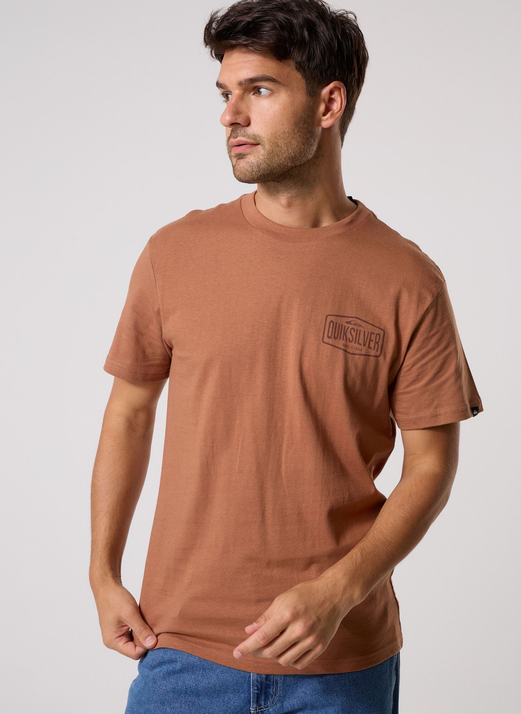 Quiksilver Tee-shirts Surf Garage Ss homme camel
