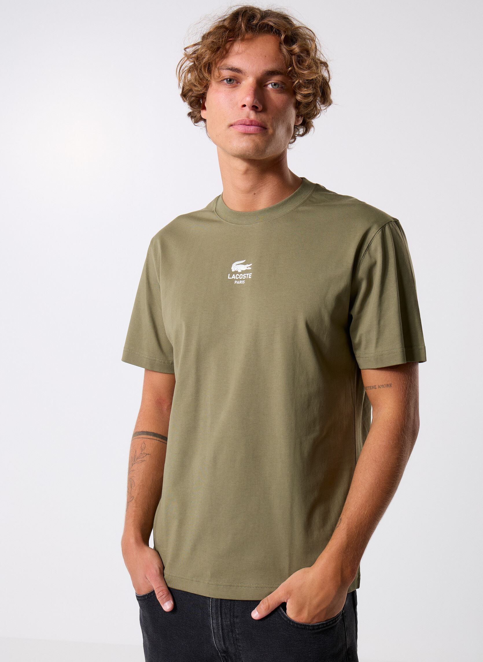 Lacoste Tee-shirts T-shirt classic fit jersey de coton homme vert