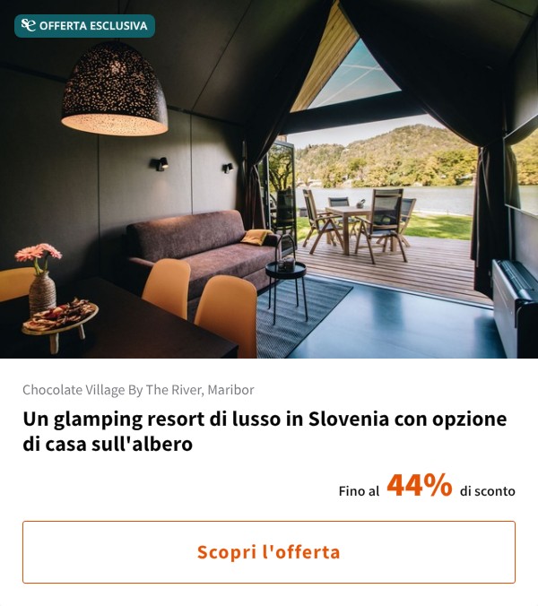 Un glamping resort di lusso in Slovenia con opzione di casa sull'albero