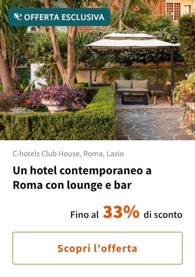 Un hotel contemporaneo a Roma con lounge e bar