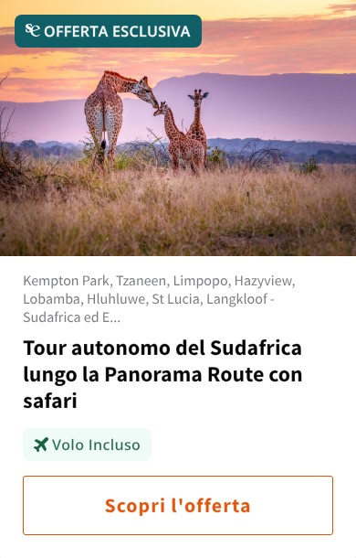 Tour autonomo del Sudafrica lungo la Panorama Route con safari